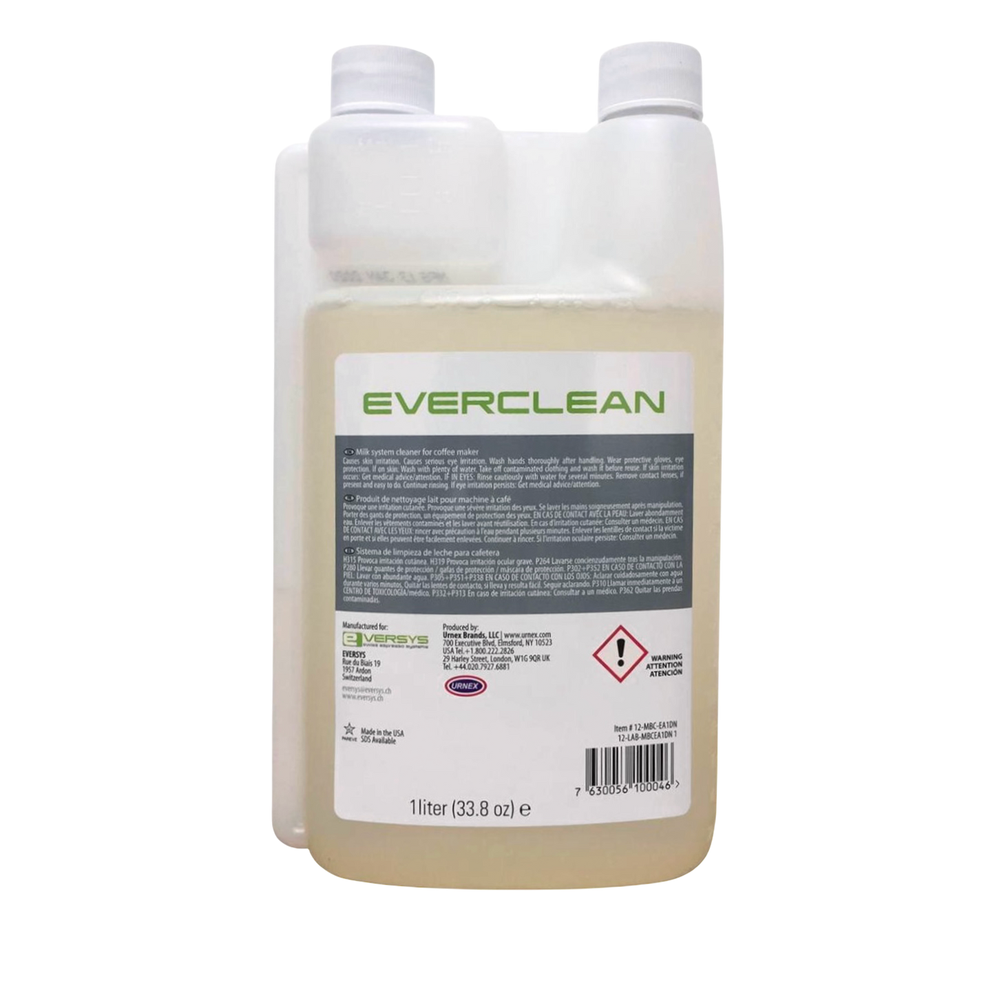 Cold Water Eversys Milk Line Cleaning Liquid